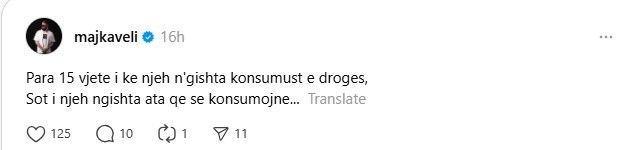 Para 15 vjetësh i ke numëruar në gishta konsumuesit e drogës, sot i numëron në gishta ata që s’e konsumojnë – botimet.com